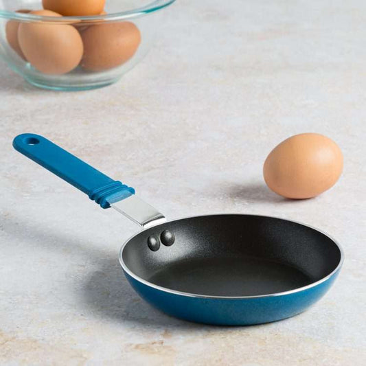 Minis Non-Stick Ceramic Frying Pan, 5 1/2 Inch, Blue - Ecolution