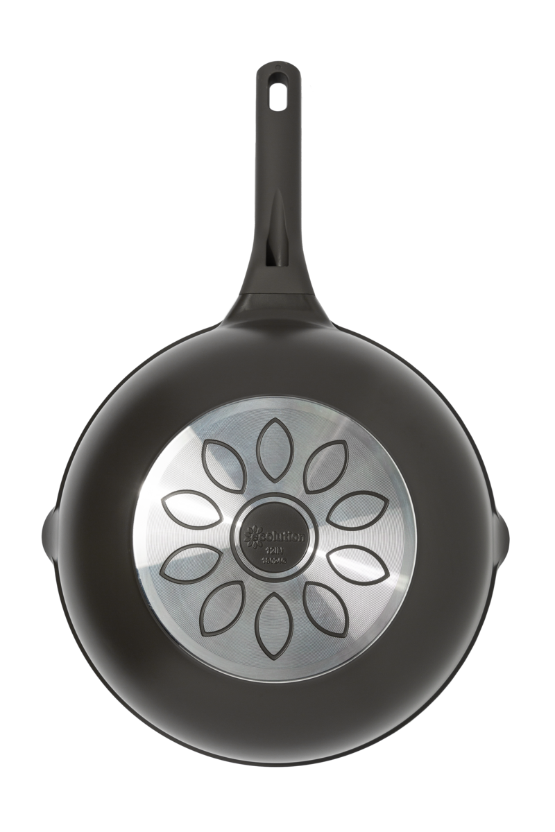 Aria 12" Cast Aluminum Wok with Clean Ceramic™ Nonstick – Charcoal - Ecolution