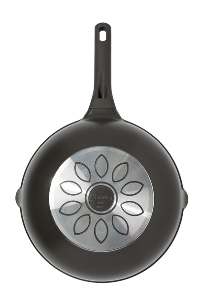 Aria 12" Cast Aluminum Wok with Clean Ceramic™ Nonstick – Charcoal - Ecolution