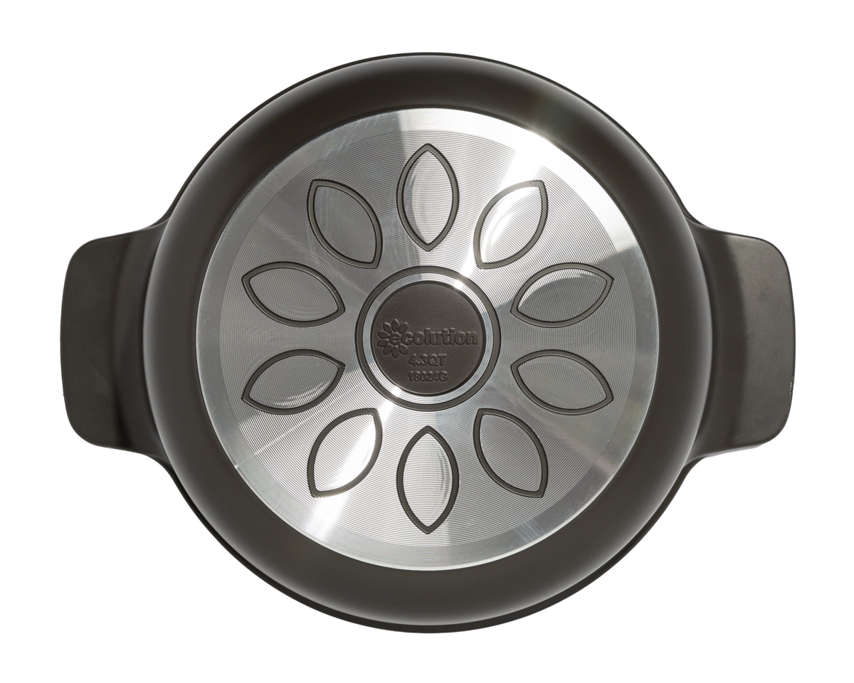 Aria Cast Aluminum Dutch Oven with Glass Lid – Charcoal or Cream - 4.3 Qt or 7 Qt - Ecolution