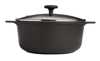 Aria Cast Aluminum Dutch Oven with Glass Lid – Charcoal or Cream - 4.3 Qt or 7 Qt - Ecolution