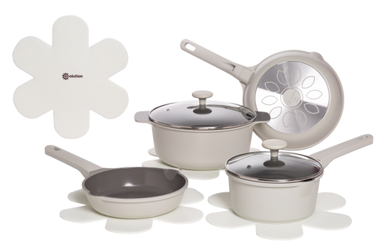 Aria 10-Piece Cast Aluminum Cookware Set - Ecolution