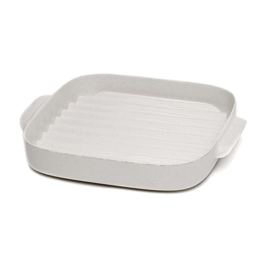Microwave Bacon Cooker Rack, Grill Crisper Tray 8.5”- White - Ecolution