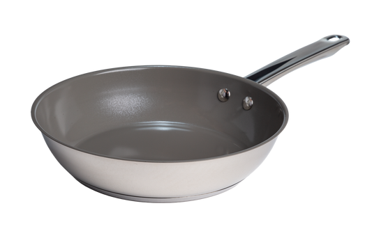 Eco Pure Intentions Stainless Steel Ceramic Fry Pan – 8in, 9.5in or 11in - Ecolution