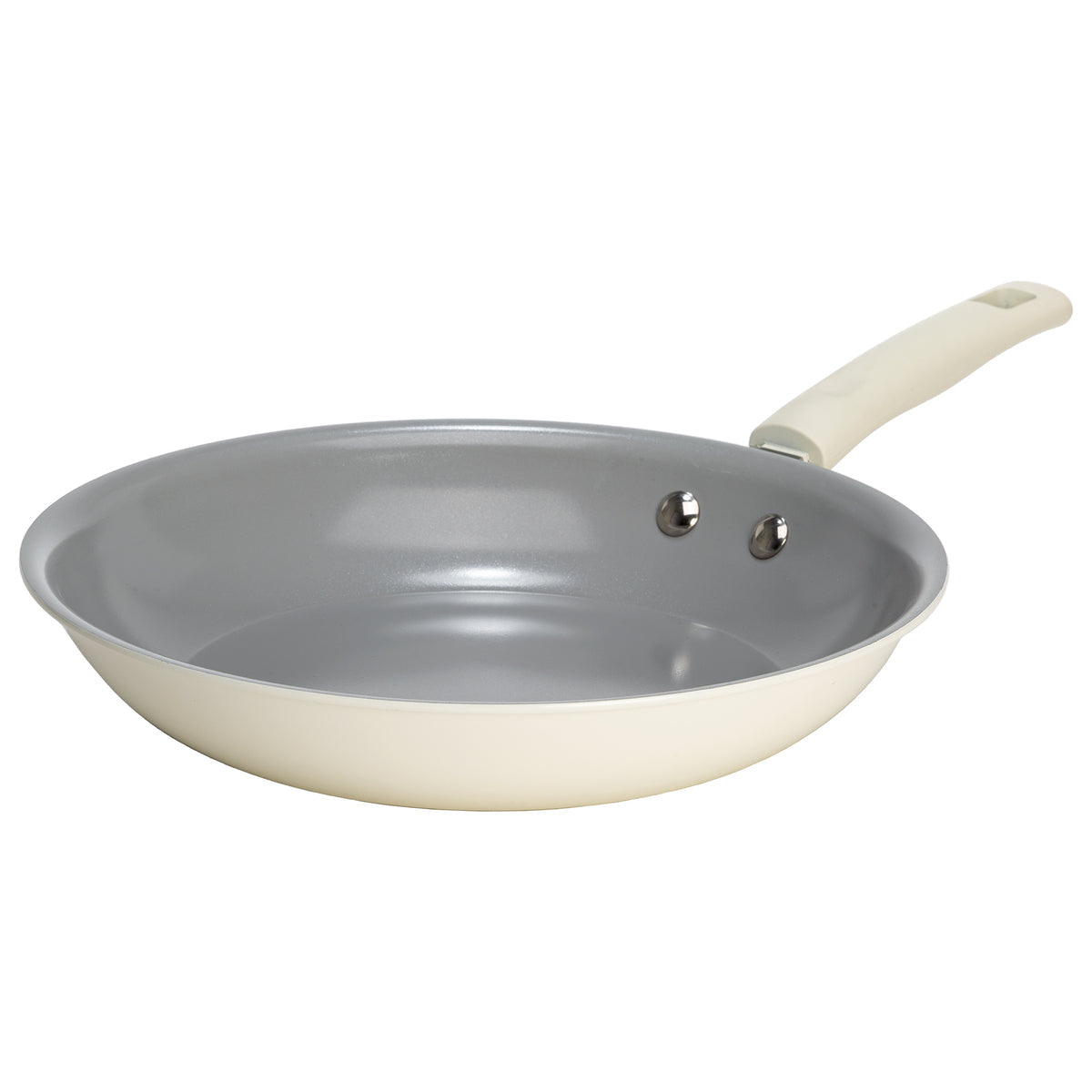 Gaia 8-Inch Recycled Aluminum Fry Pan – Cream - Ecolution