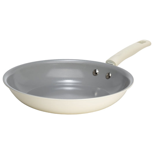 Gaia 8-Inch Recycled Aluminum Fry Pan – Cream - Ecolution